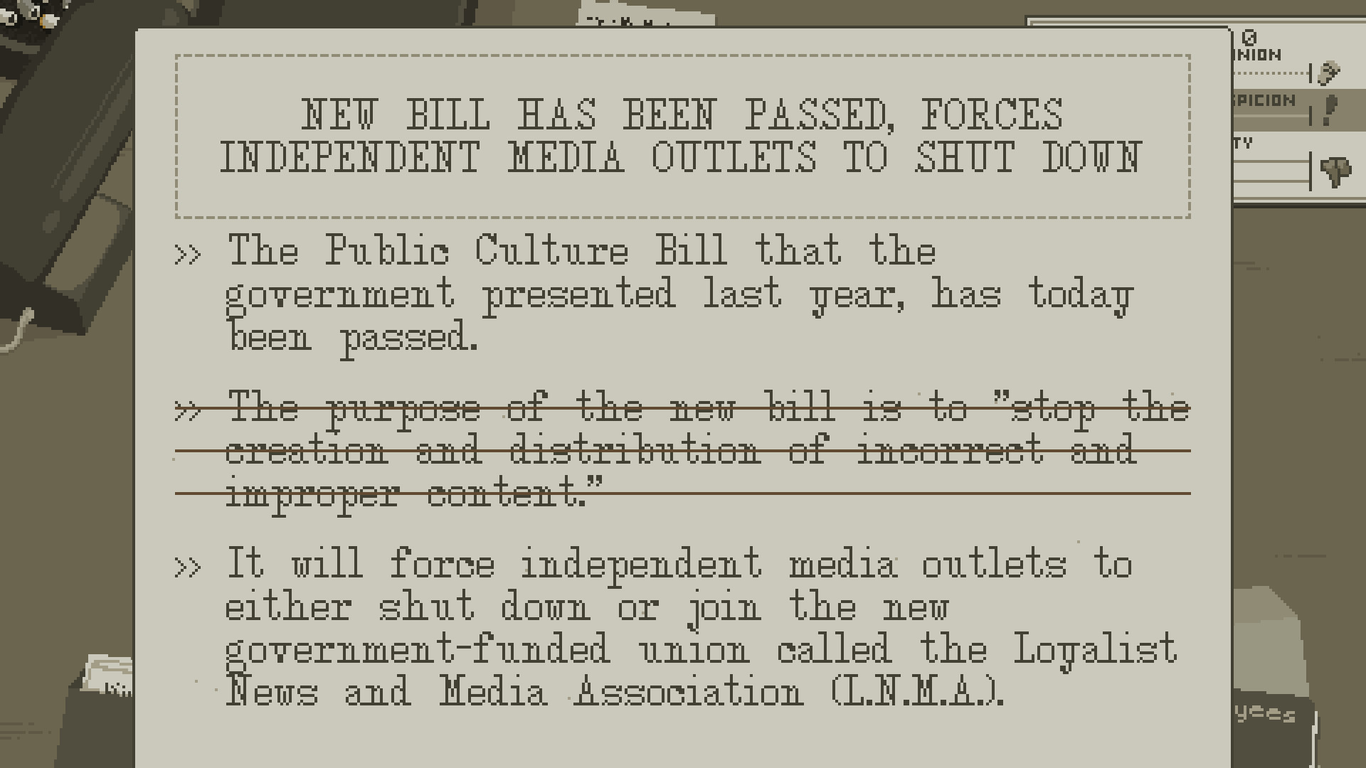 Скриншот из игры The Westport Independent - 24