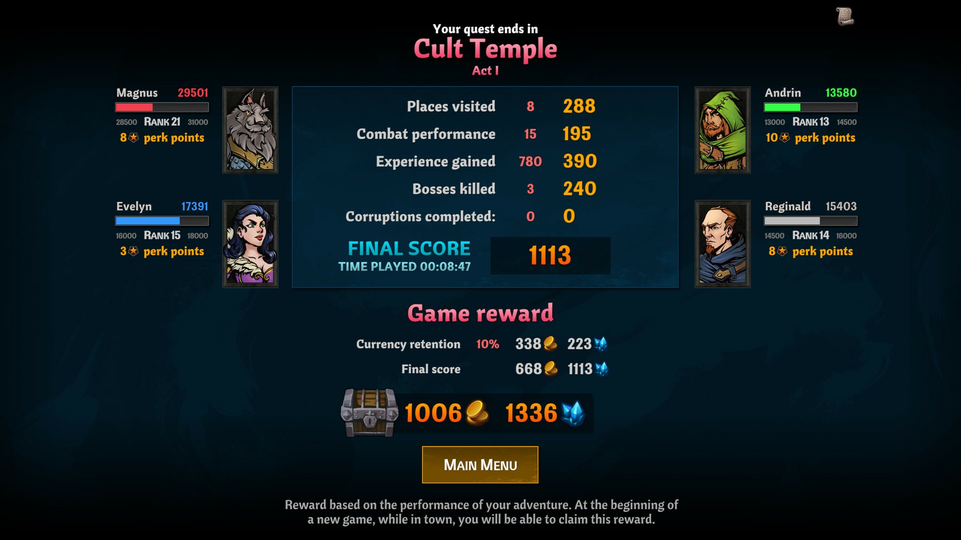 Скриншот из игры Across the Obelisk - 23