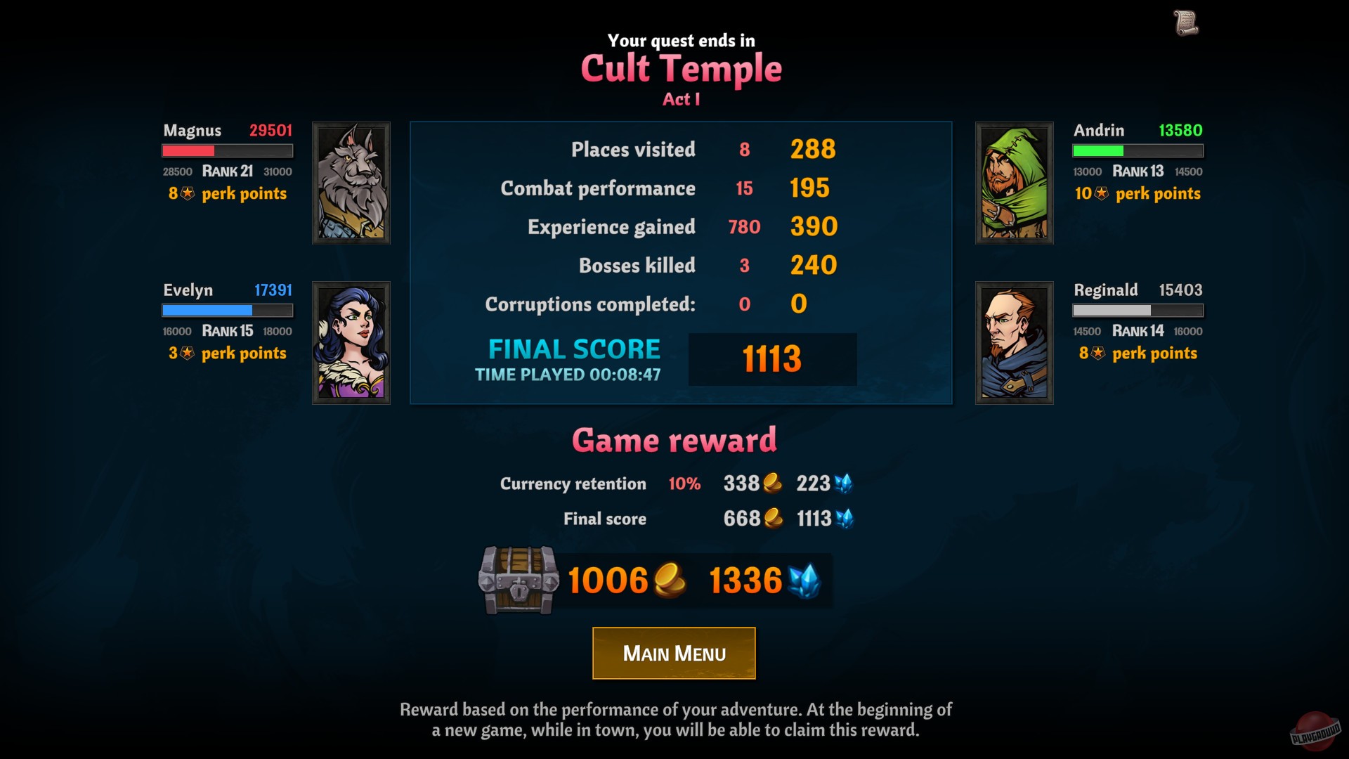 Скриншот из игры Across the Obelisk - 9