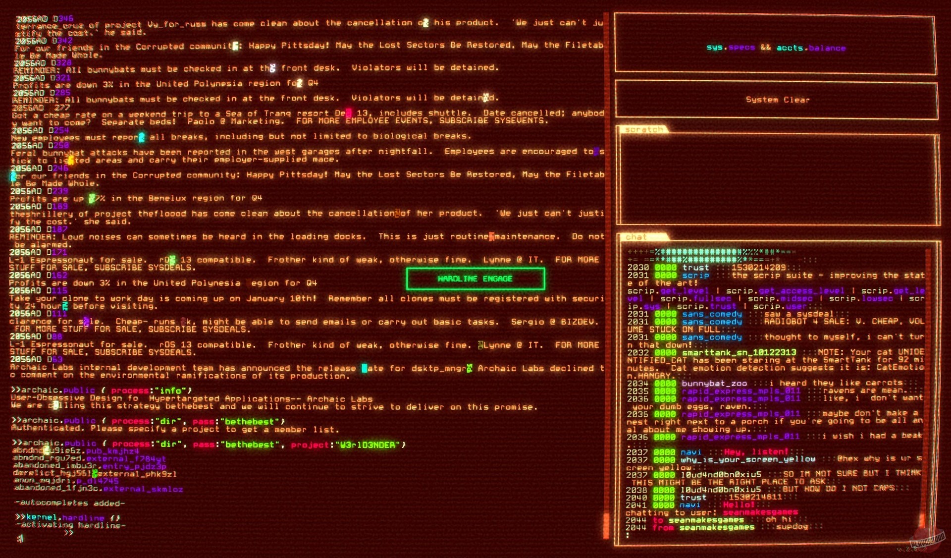 Скриншот из игры hackmud - 6