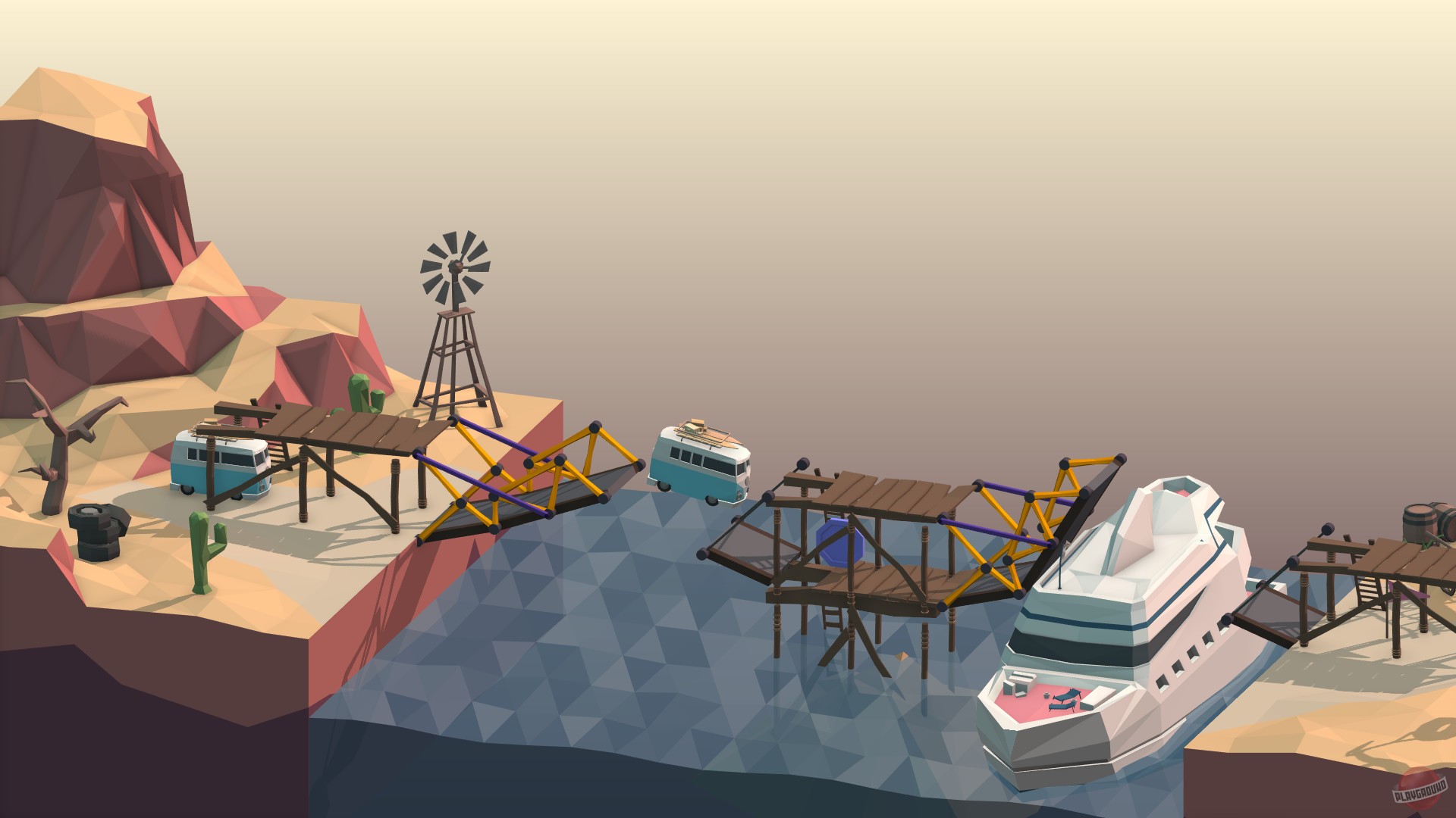 Скриншот из игры Poly Bridge - 18