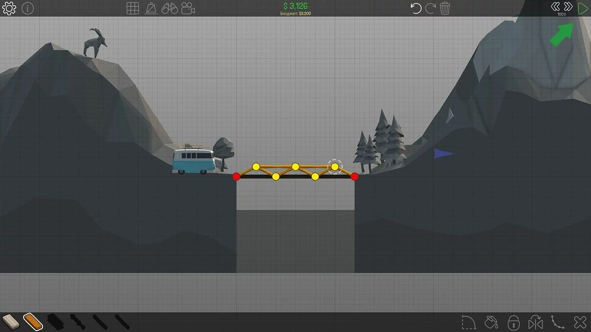 Скриншот из игры Poly Bridge - 34