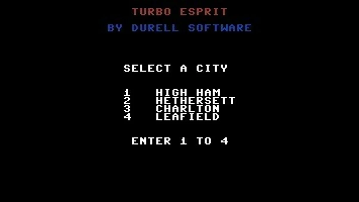 Скриншот из игры Turbo Esprit - 8