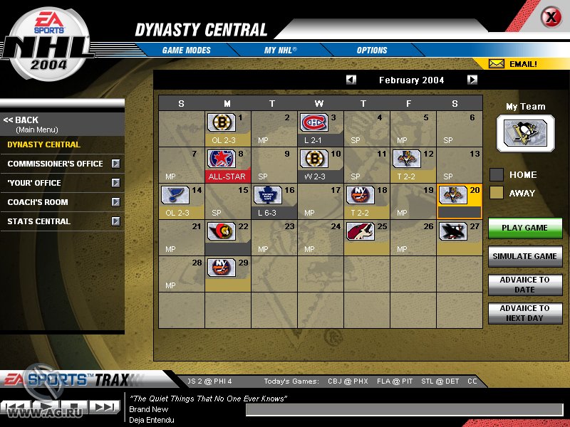 Скриншот из игры NHL 2004 - 25