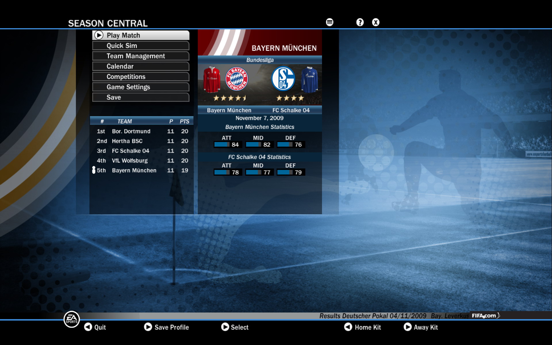 Скриншот из игры FIFA 10 - 152