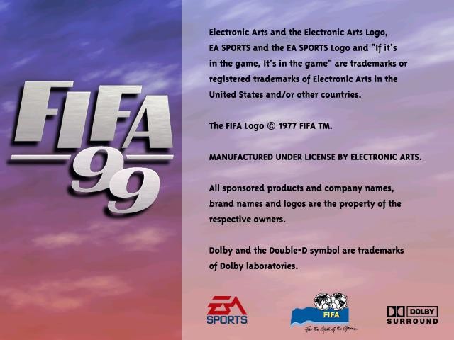 Скриншот из игры FIFA 99 - 1