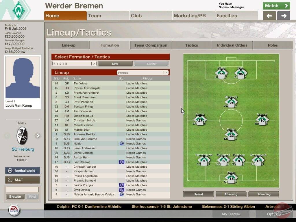 Скриншот из игры FIFA Manager 06 - 3