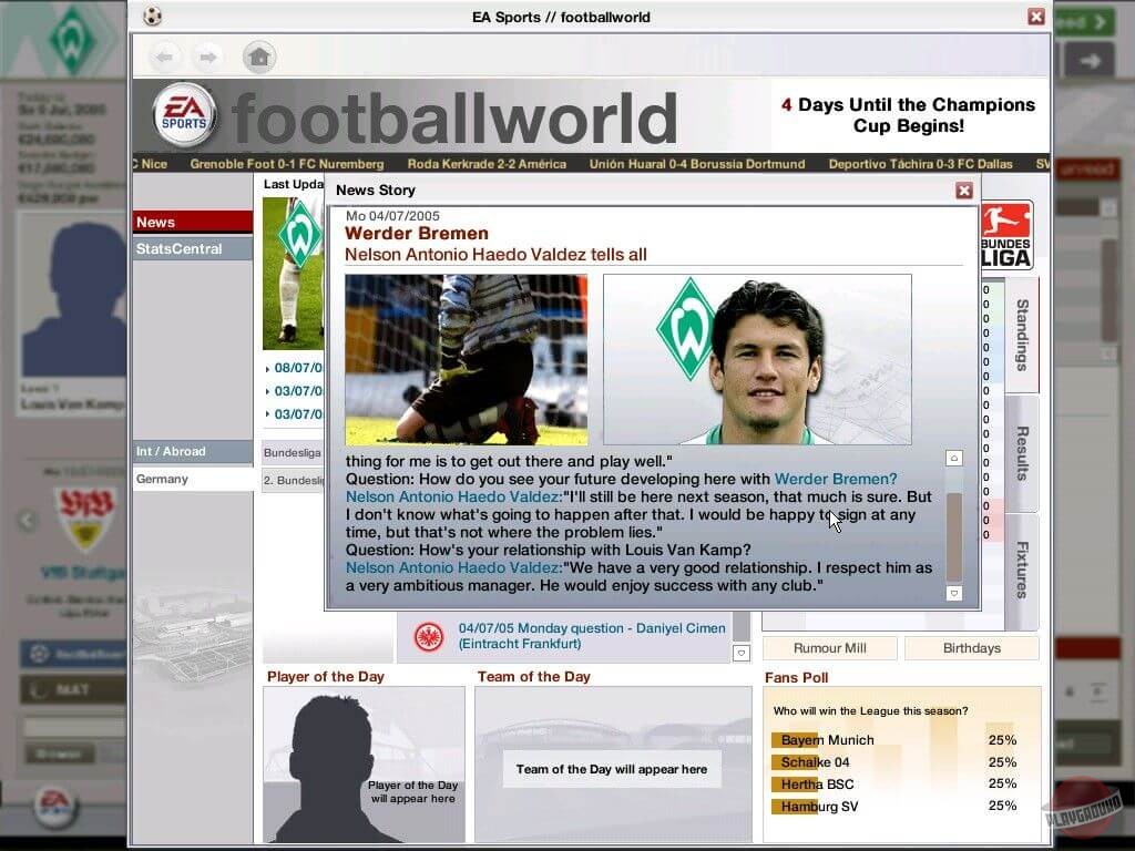 Скриншот из игры FIFA Manager 06 - 111