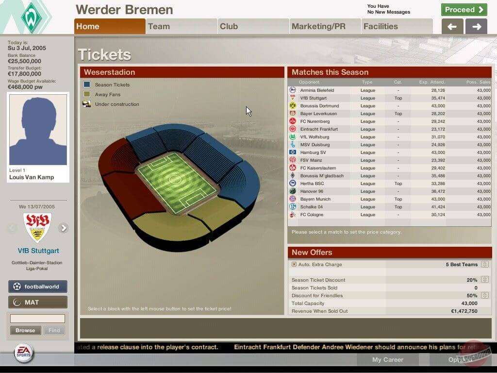 Скриншот из игры FIFA Manager 06 - 59