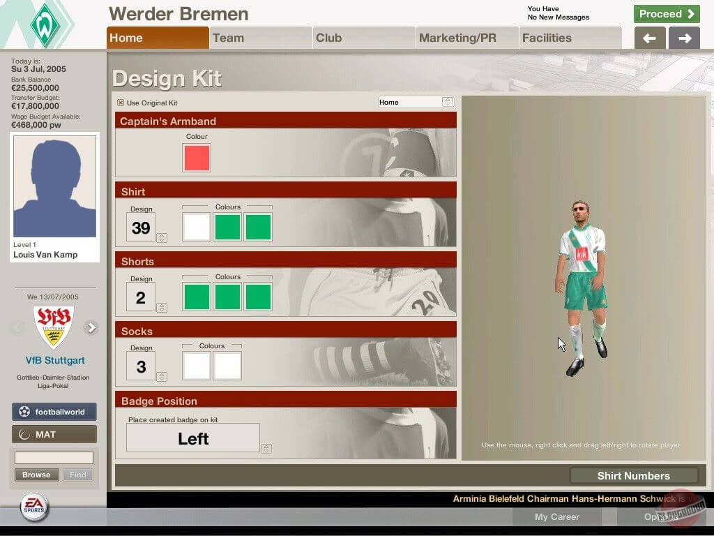 Скриншот из игры FIFA Manager 06 - 87