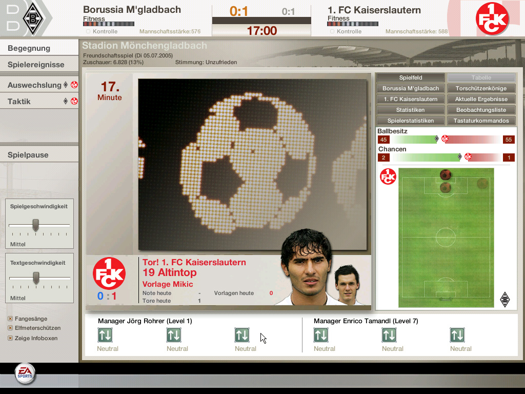 Скриншот из игры FIFA Manager 06 - 97