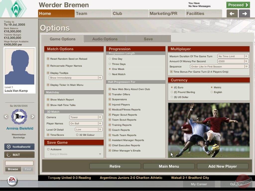 Скриншот из игры FIFA Manager 06 - 32