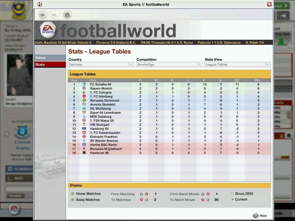 Скриншот из игры FIFA Manager 06 - 133