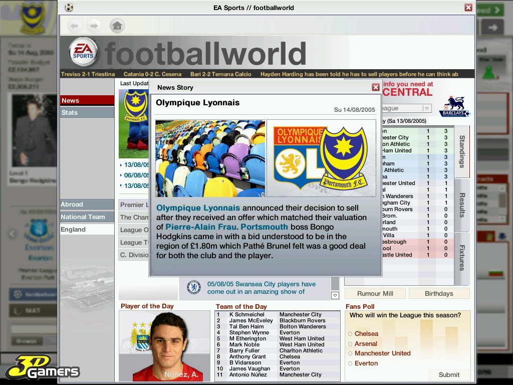 Скриншот из игры FIFA Manager 06 - 94