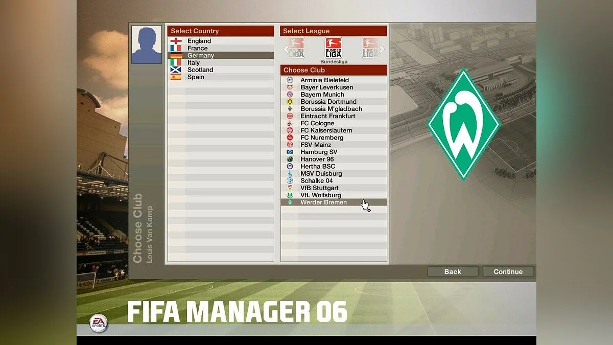 Скриншот из игры FIFA Manager 06 - 25