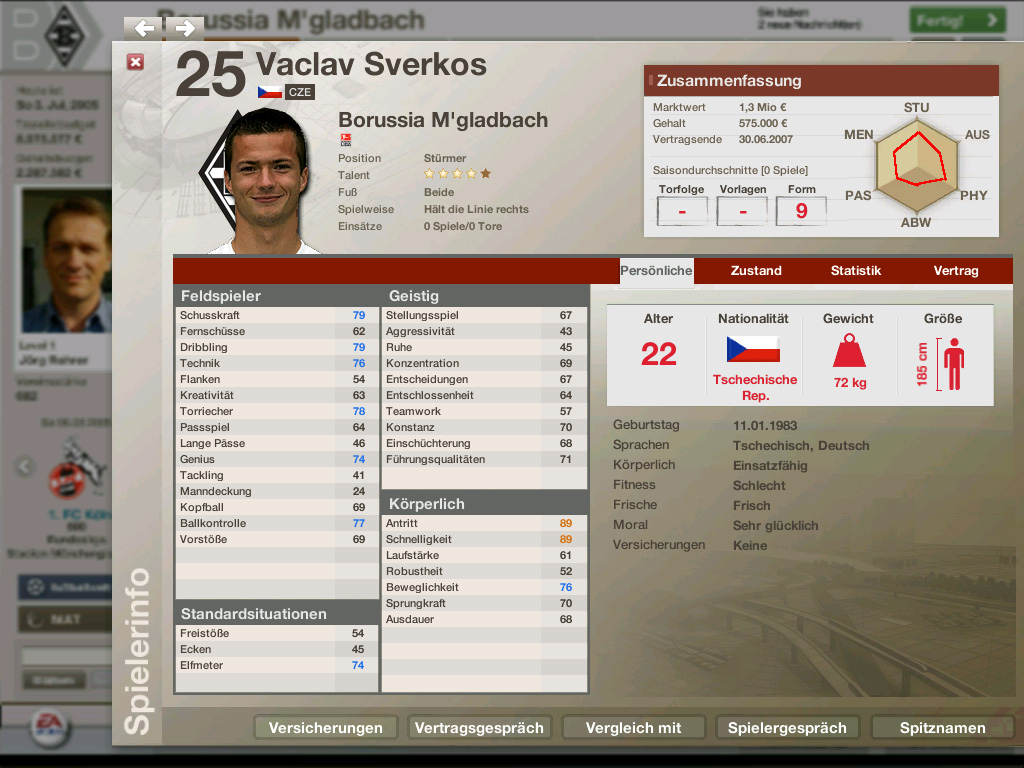 Скриншот из игры FIFA Manager 06 - 165