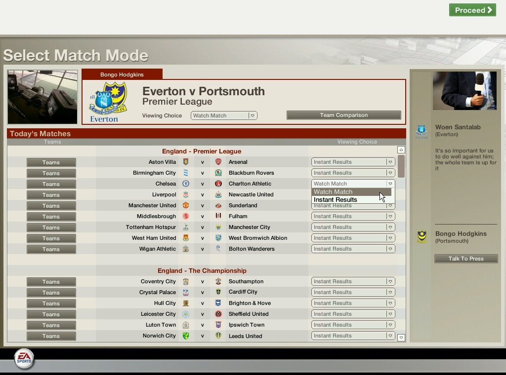 Скриншот из игры FIFA Manager 06 - 157