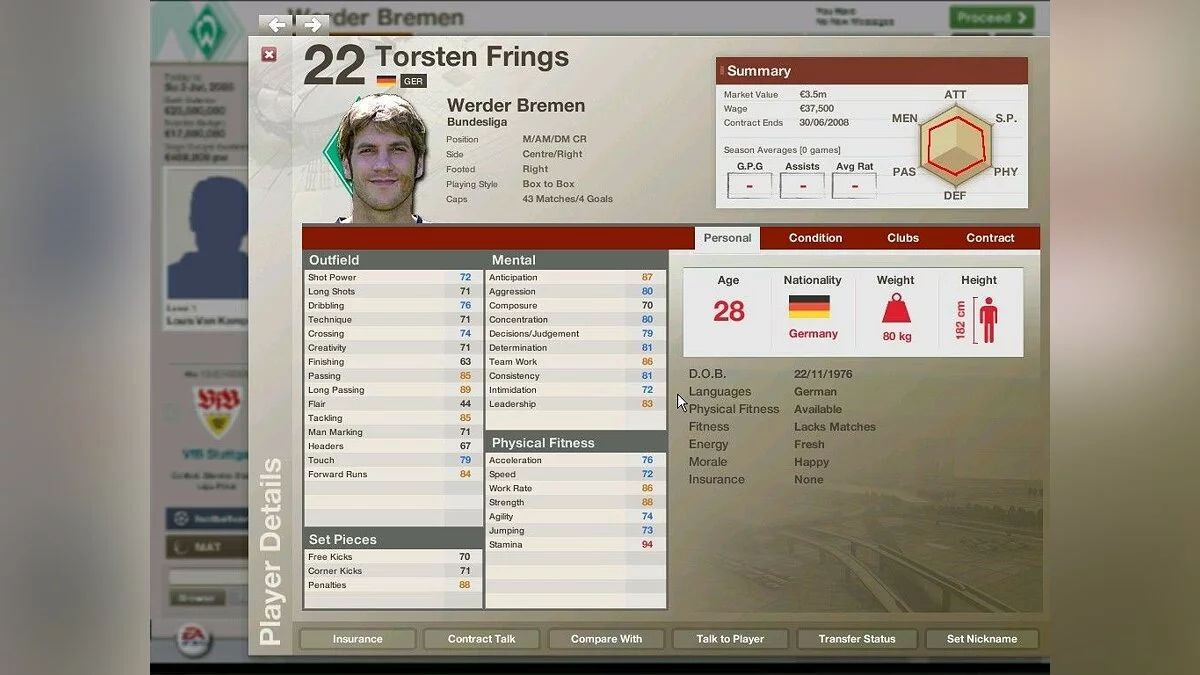 Скриншот из игры FIFA Manager 06 - 41