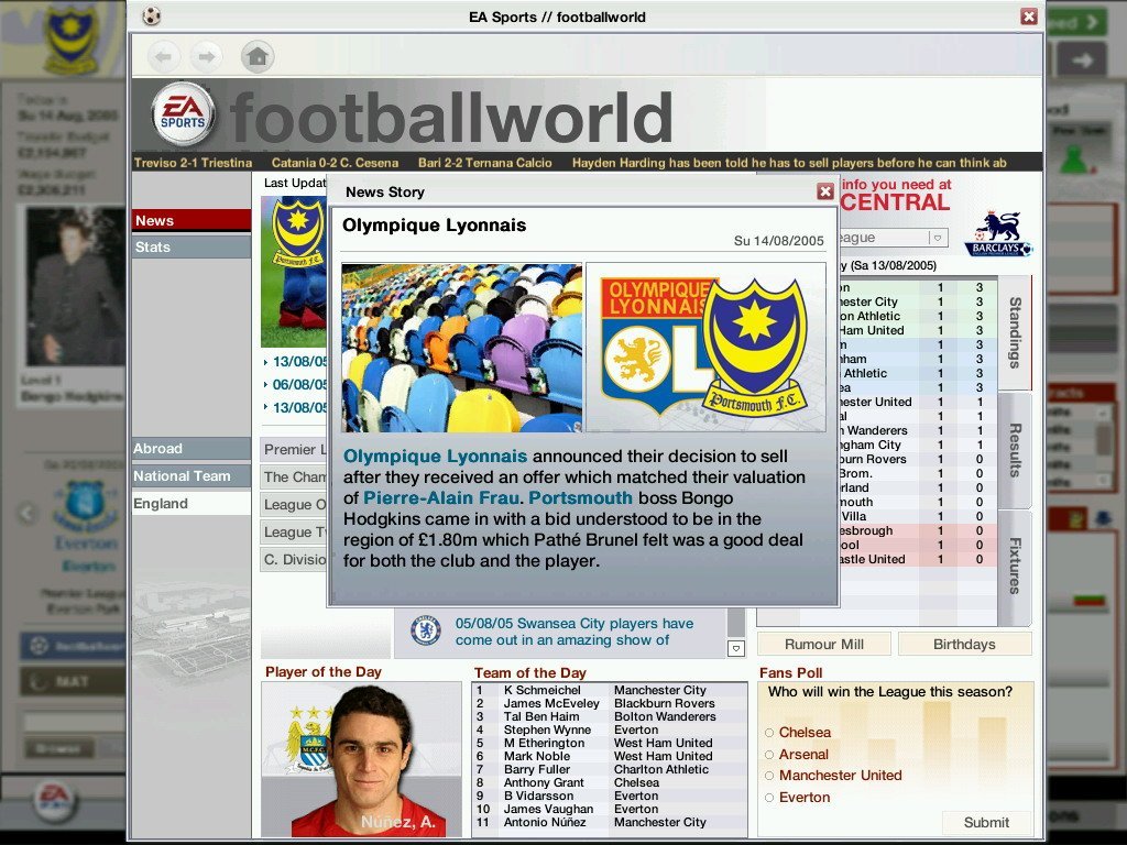 Скриншот из игры FIFA Manager 06 - 47