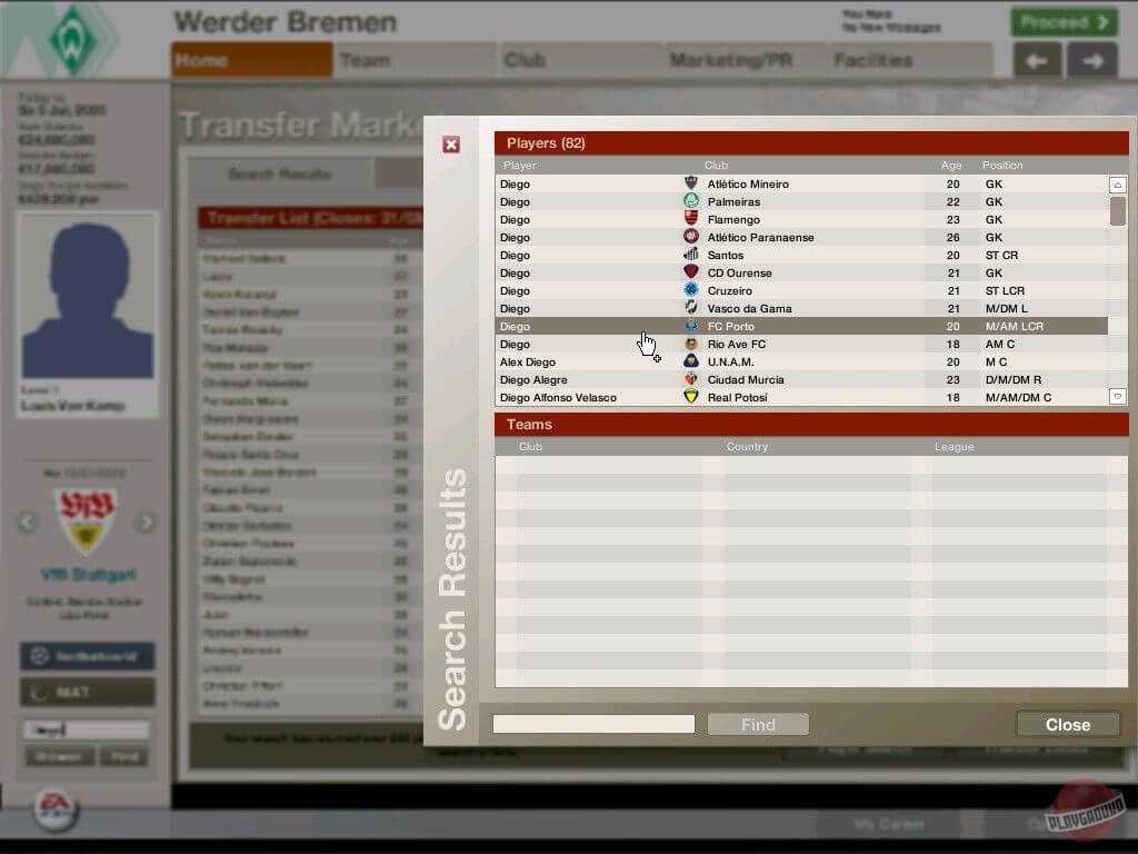 Скриншот из игры FIFA Manager 06 - 8