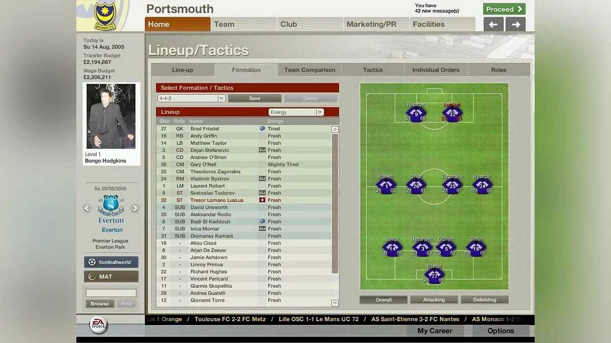 Скриншот из игры FIFA Manager 06 - 20