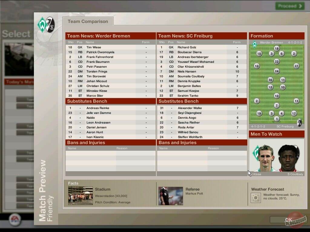 Скриншот из игры FIFA Manager 06 - 46