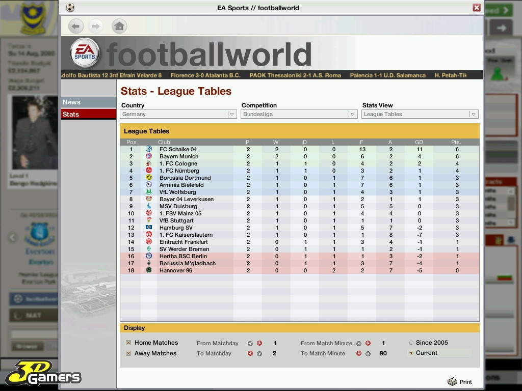 Скриншот из игры FIFA Manager 06 - 149