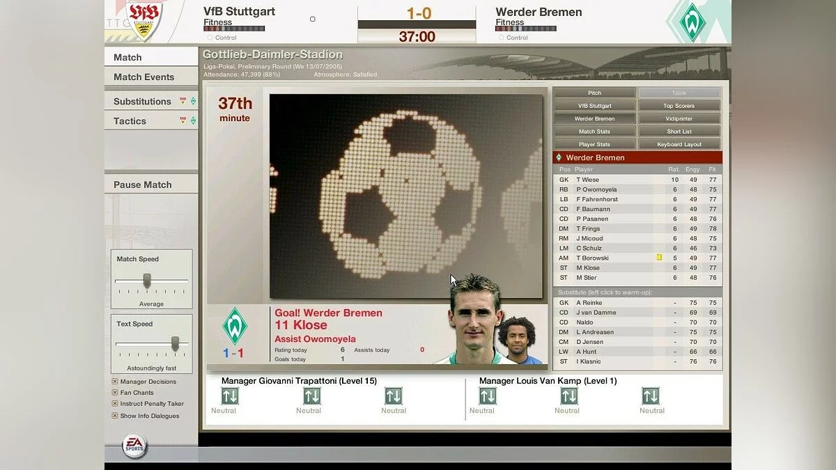 Скриншот из игры FIFA Manager 06 - 16