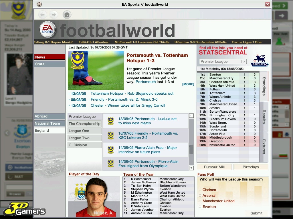 Скриншот из игры FIFA Manager 06 - 18