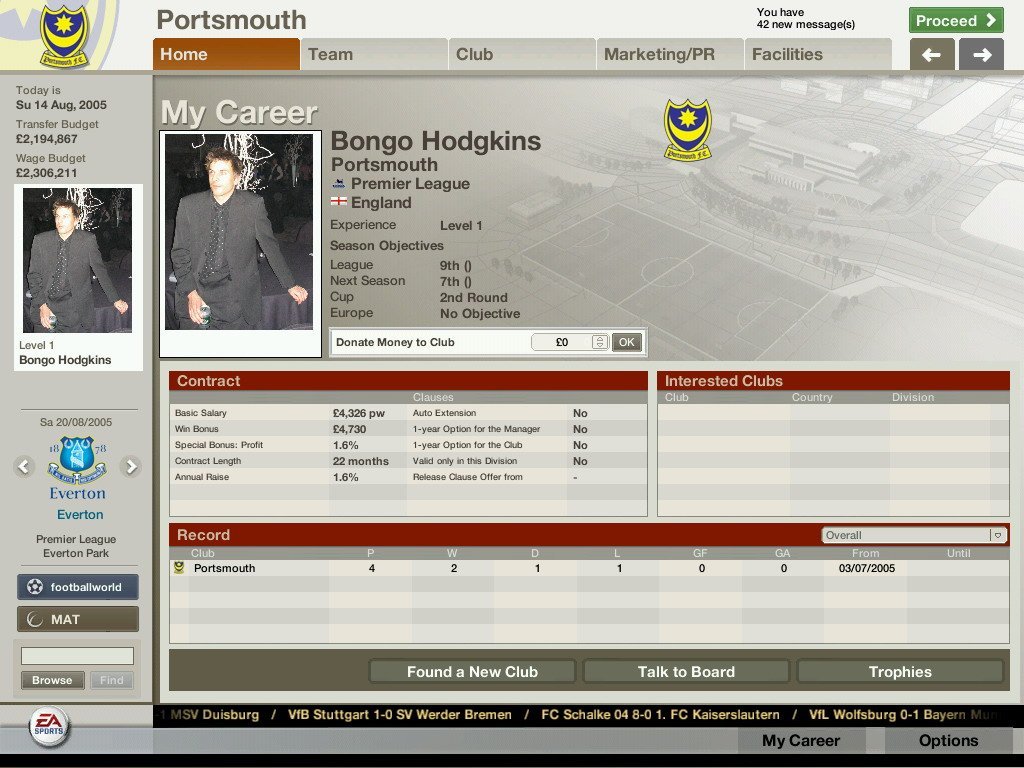Скриншот из игры FIFA Manager 06 - 118