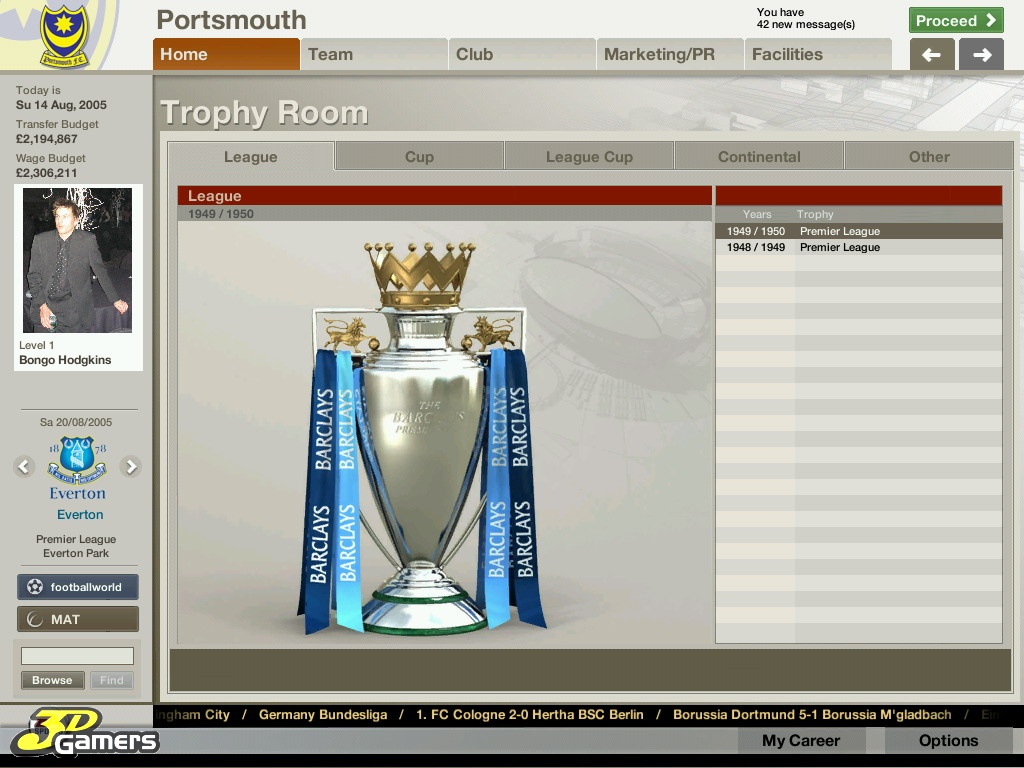 Скриншот из игры FIFA Manager 06 - 183