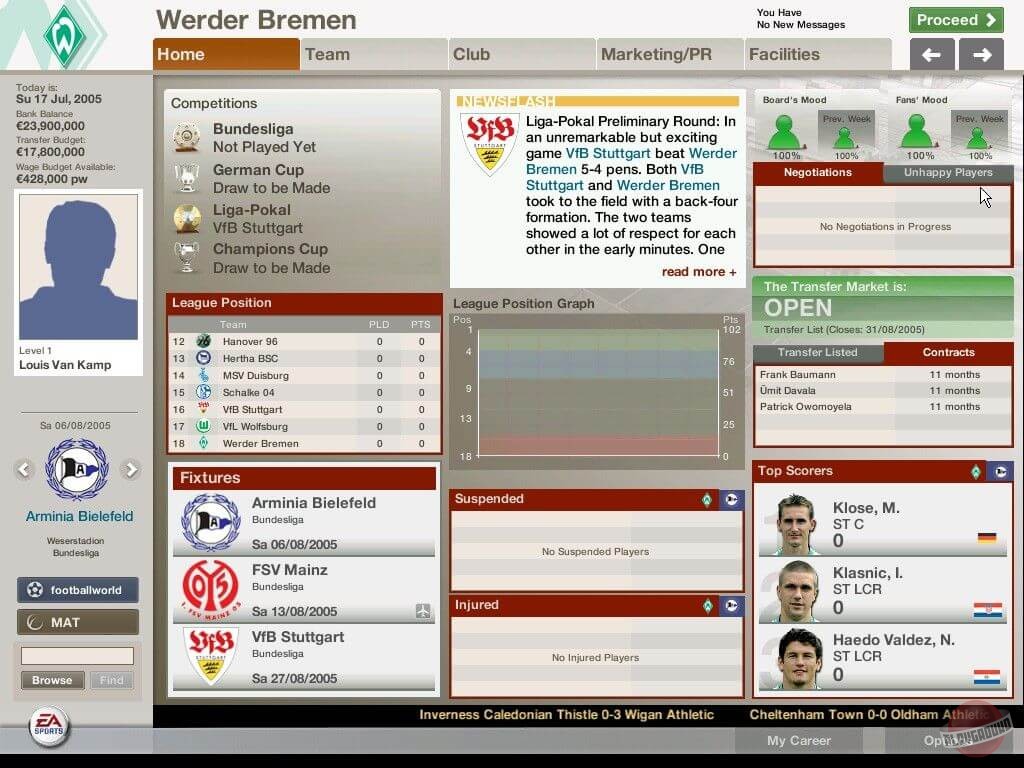 Скриншот из игры FIFA Manager 06 - 57
