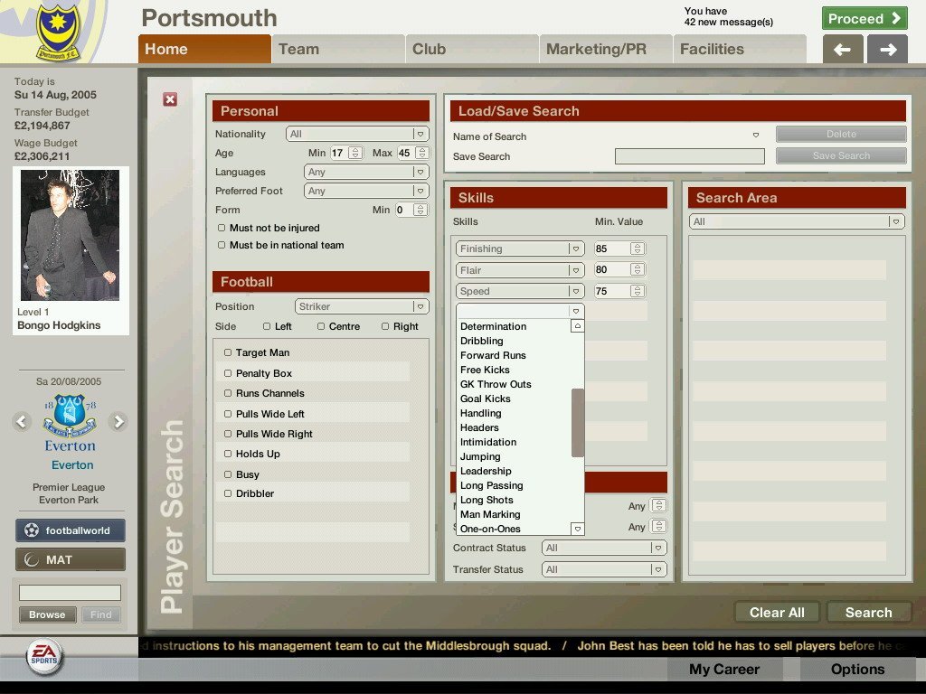 Скриншот из игры FIFA Manager 06 - 52