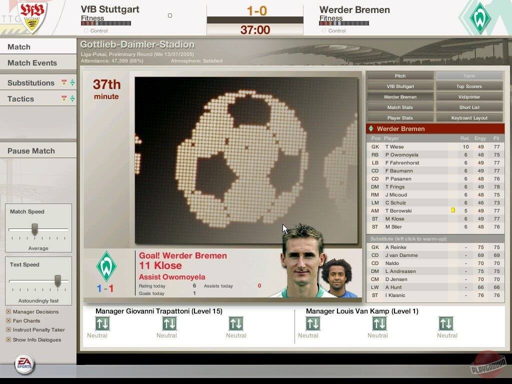Скриншот из игры FIFA Manager 06 - 53