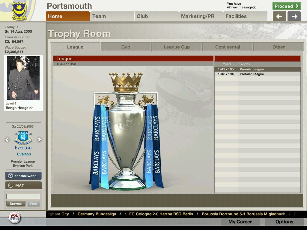 Скриншот из игры FIFA Manager 06 - 155