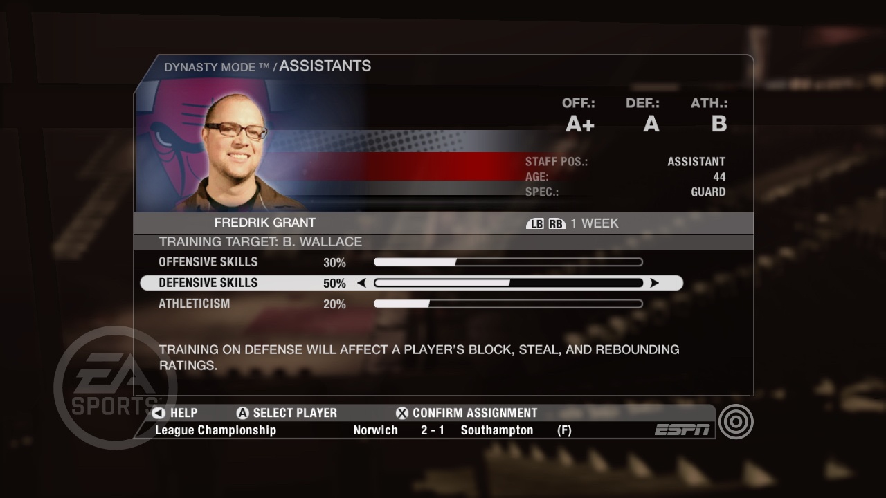 Скриншот из игры NBA Live 08 - 95