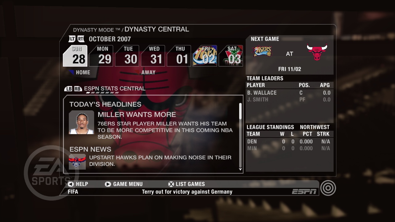 Скриншот из игры NBA Live 08 - 75