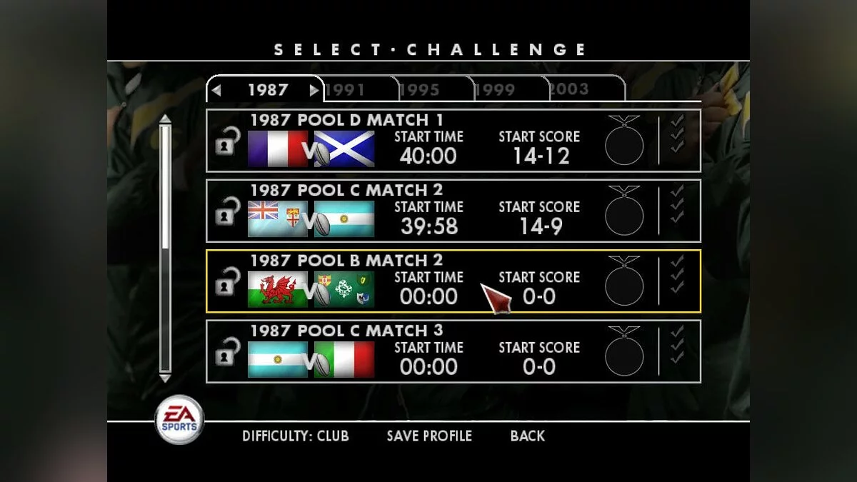 Скриншот из игры Rugby 08 - 15