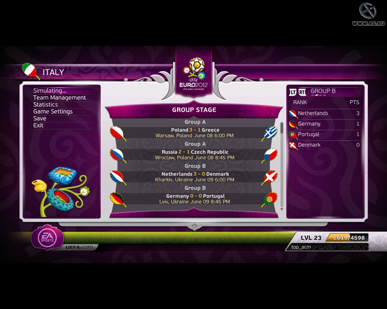 Скриншот из игры UEFA Euro 2012 - 83