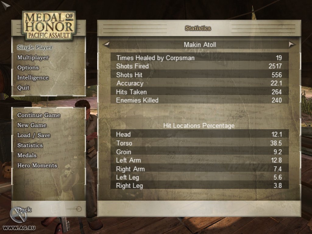 Скриншот из игры Medal of Honor Pacific Assault - 87