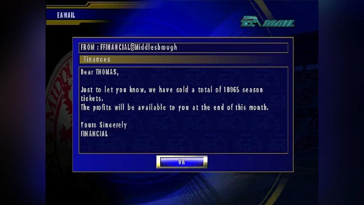 Скриншот из игры FA Premier League Football Manager 2002 - 6