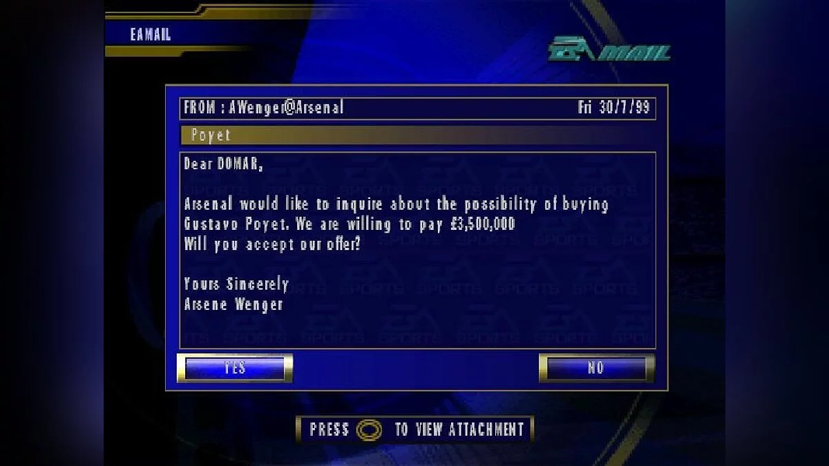Скриншот из игры FA Premier League Football Manager 2002 - 9
