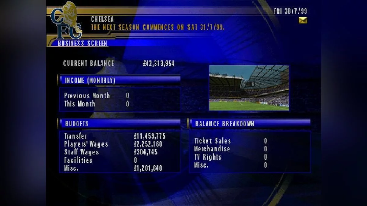 Скриншот из игры FA Premier League Football Manager 2002 - 10