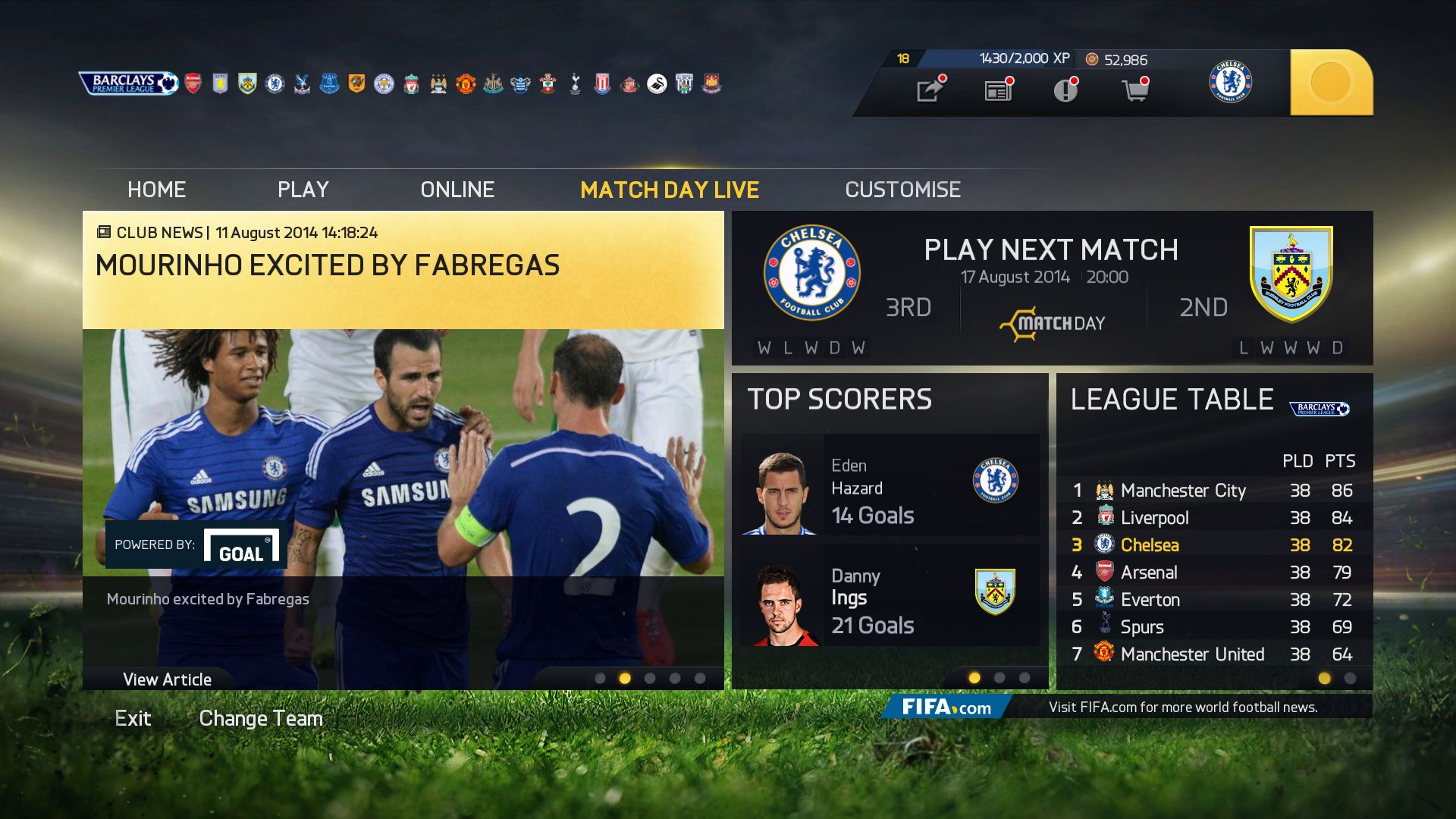 Скриншот из игры FIFA 15 - 76