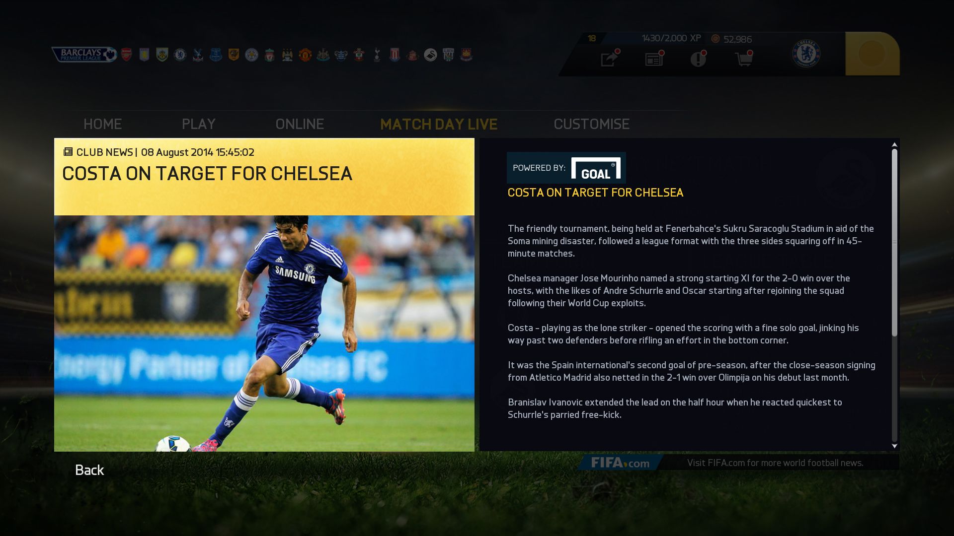 Скриншот из игры FIFA 15 - 115
