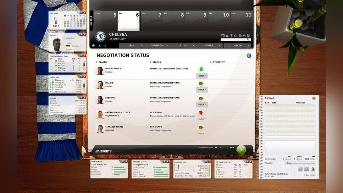 Скриншот из игры FIFA Manager 11 - 22