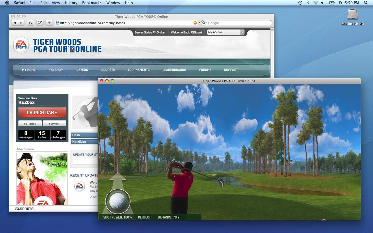 Скриншот из игры Tiger Woods PGA Tour Online - 84
