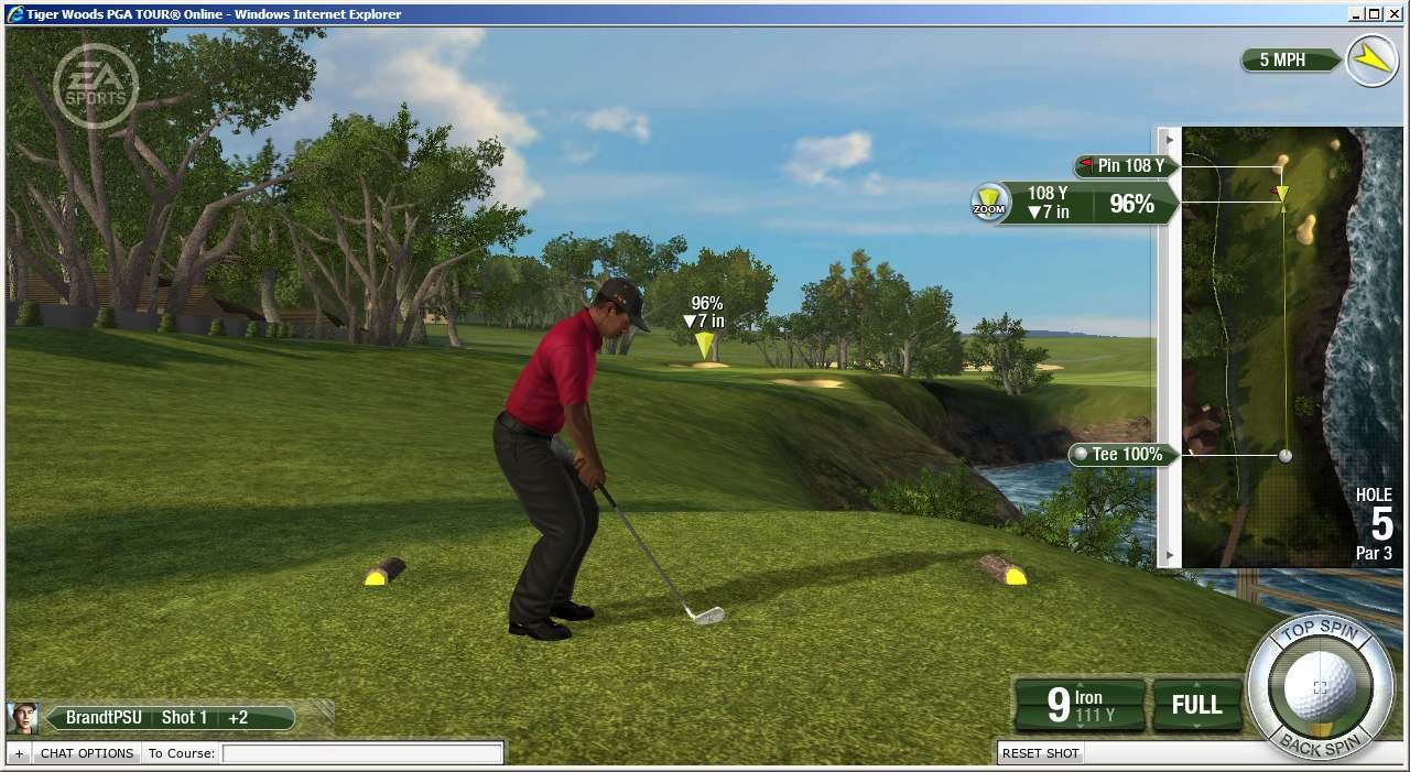 Скриншот из игры Tiger Woods PGA Tour Online - 81