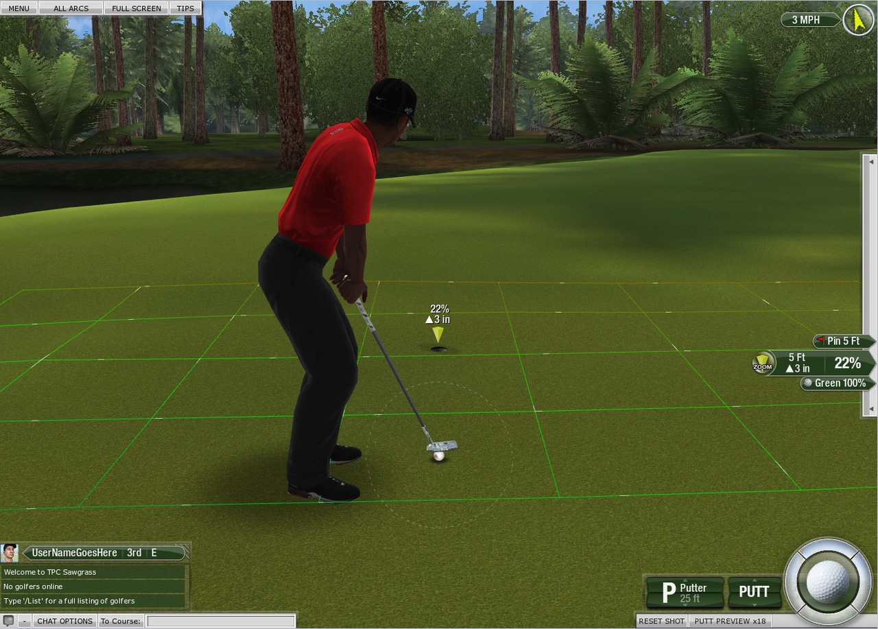 Скриншот из игры Tiger Woods PGA Tour Online - 35