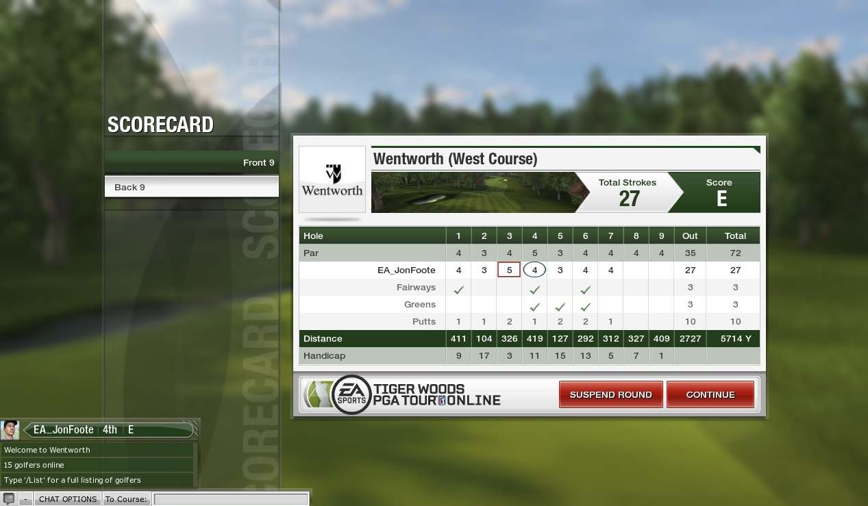 Скриншот из игры Tiger Woods PGA Tour Online - 79